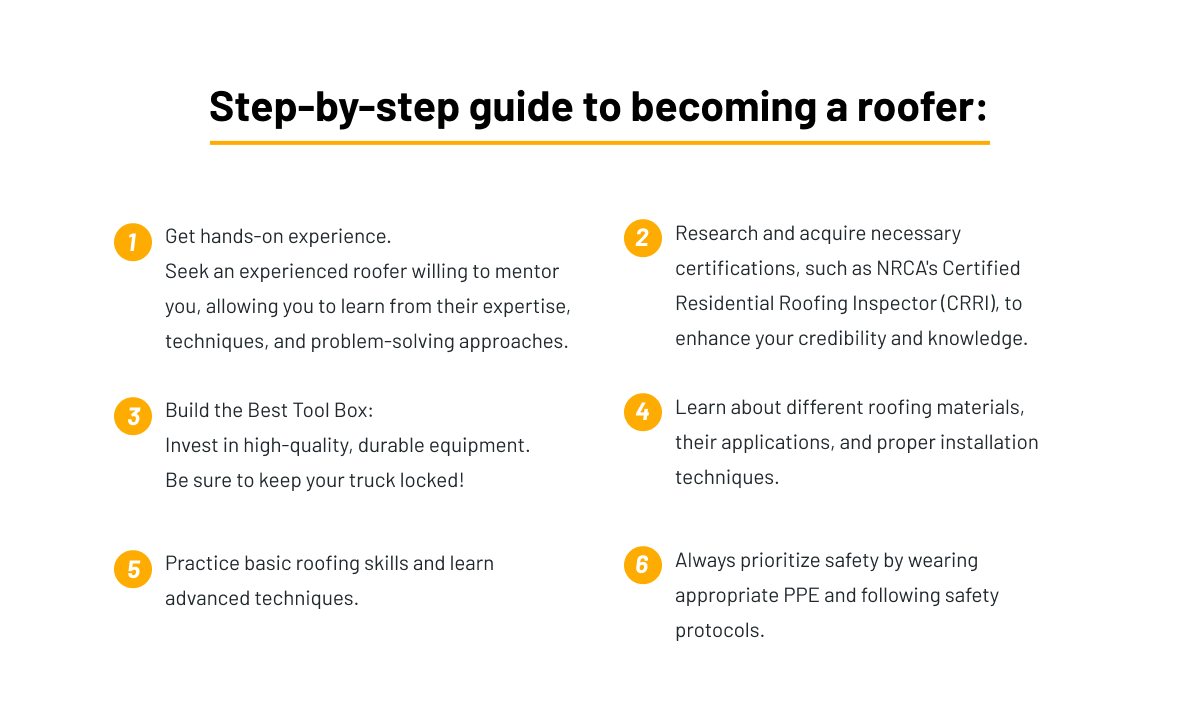 Step-by-step guide to becoming a roofer