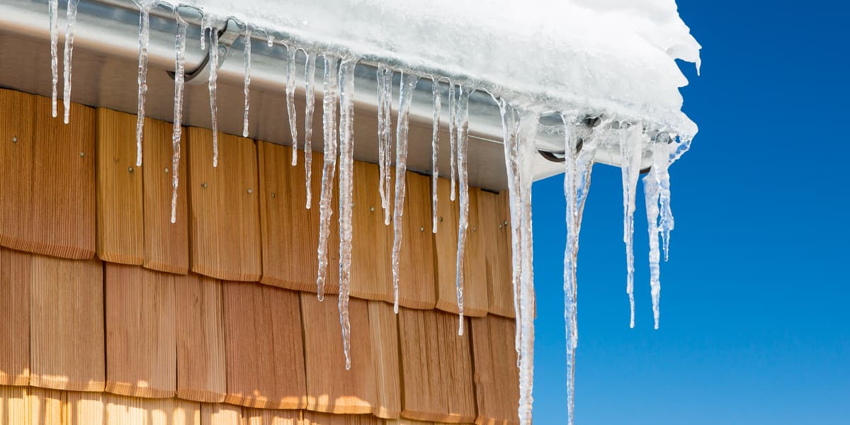 Iced roof